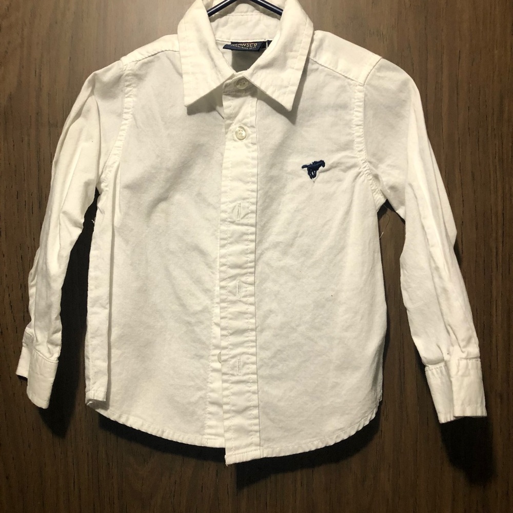 Wrangler white button down dress shirt NWOT